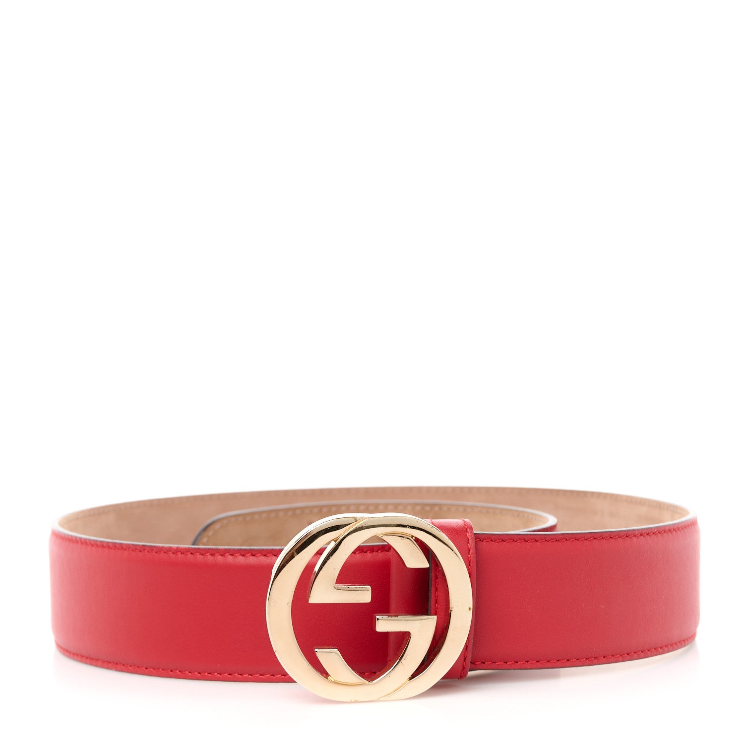 Gucci Moon Calfskin Interlocking G 37mm Belt 70 28 Tabasco 1 of 5