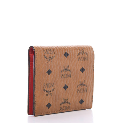 MCM Visetos ID Wallet Cognac Red 2 of 7