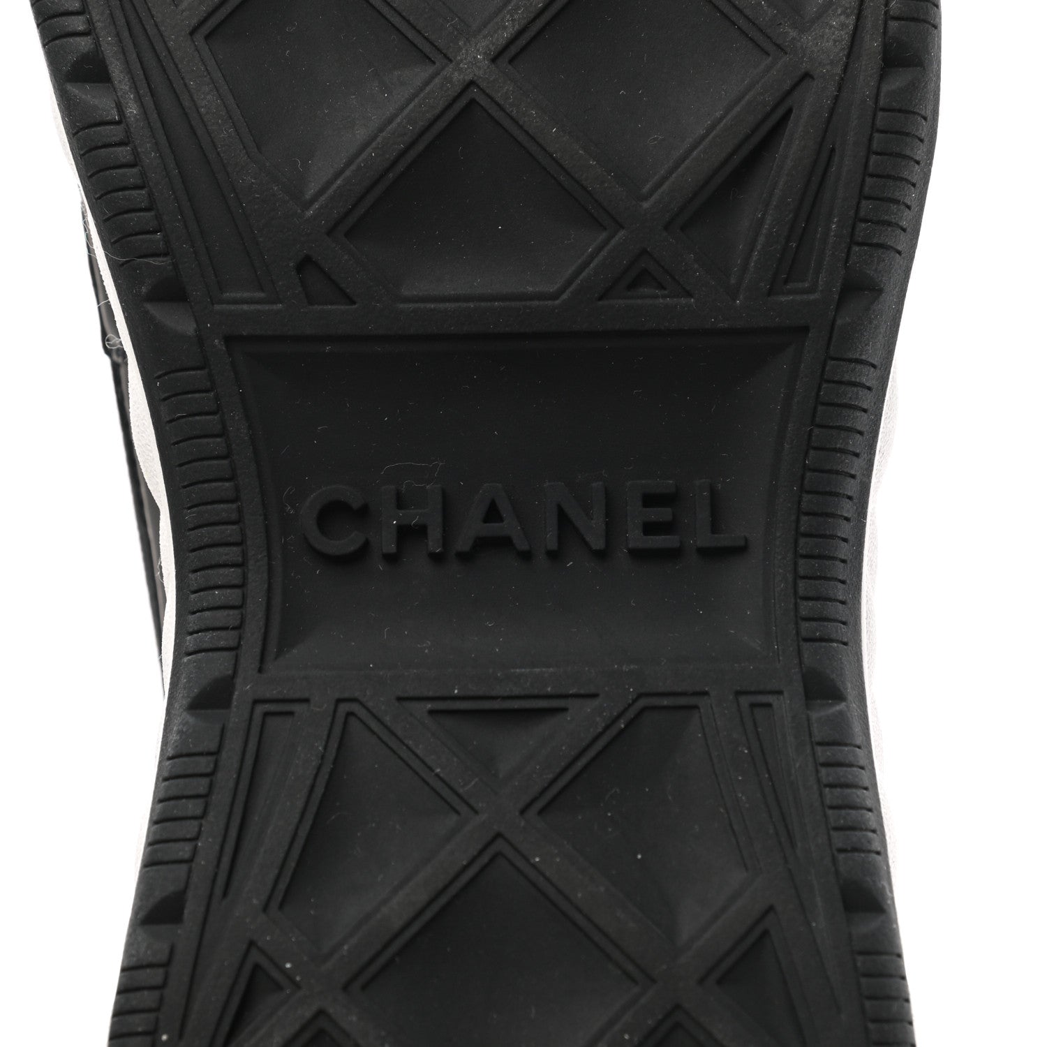 Chanel Velvet Calfskin Mixed Fibers CC Sneakers 39.5 Black 6 of 8