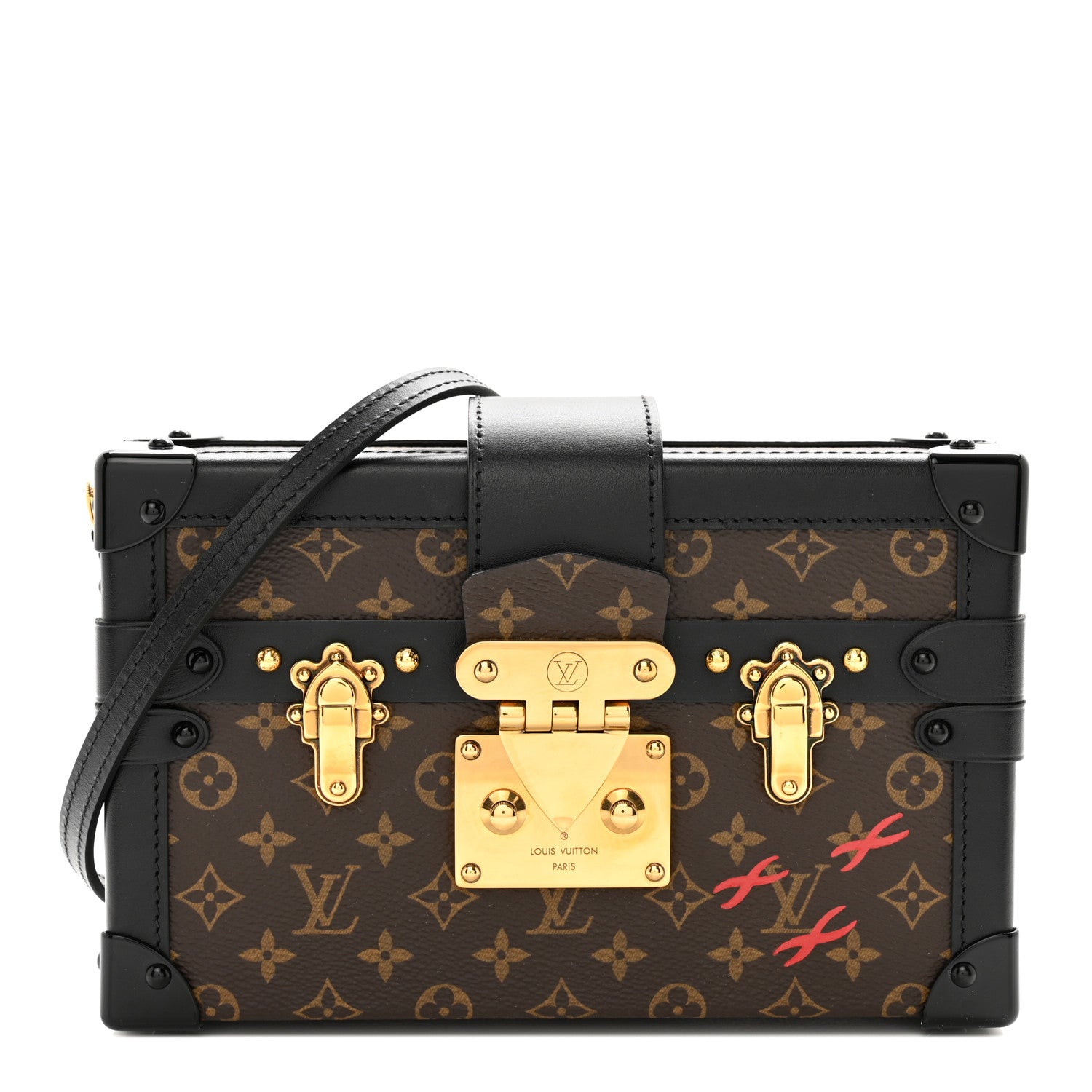 Louis Vuitton LOUIS VUITTON Monogram Petite Malle Black 1 of 10