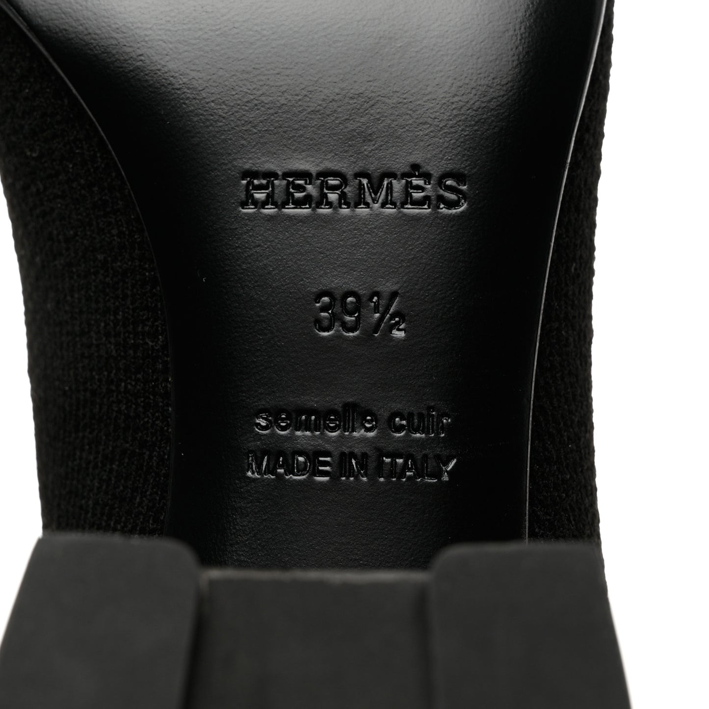 Knit Calfskin Volver 60 Ankle Boots 39.5 Black