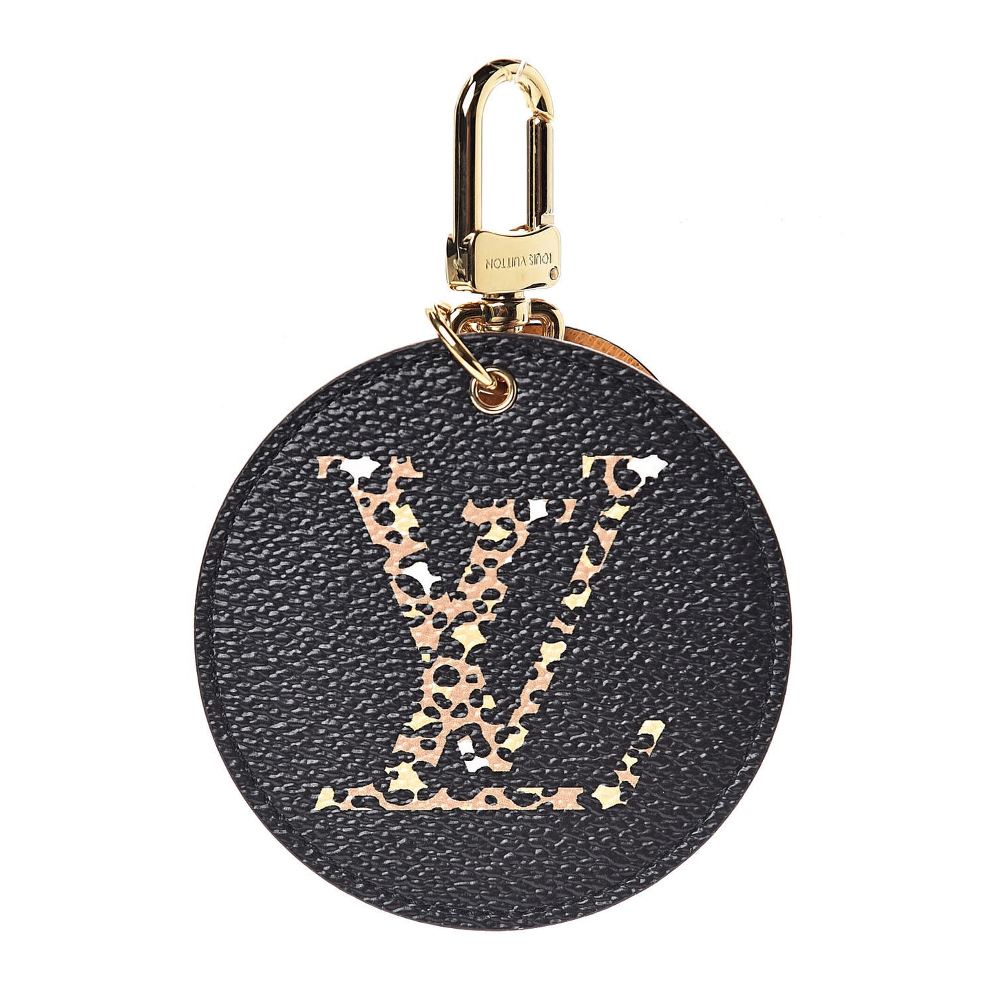 Monogram Giant Jungle Bag Charm Key Holder Black