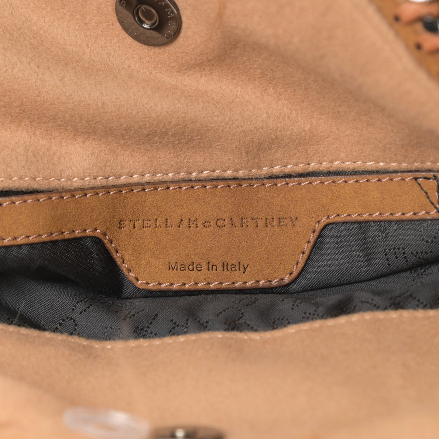 Eco Fur Mini Falabella Tote Camel