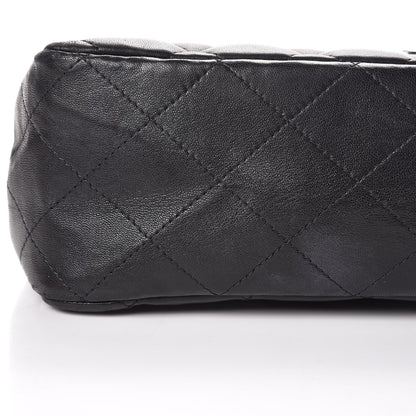 Chanel Lambskin Quilted Jumbo Single Flap Black 9 of 12
