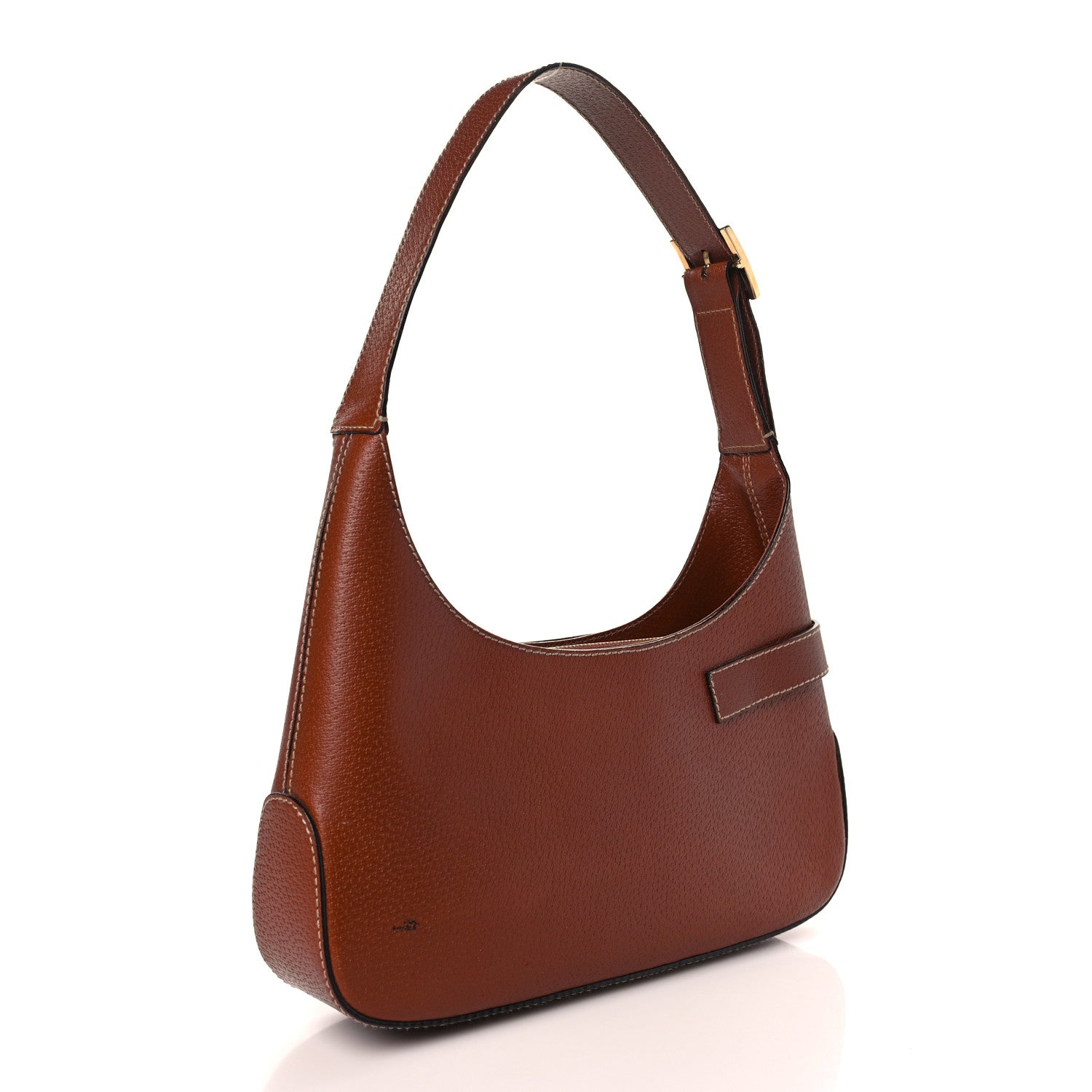 Salvatore Ferragamo Pigskin Shoulder Bag Brown 3 of 9