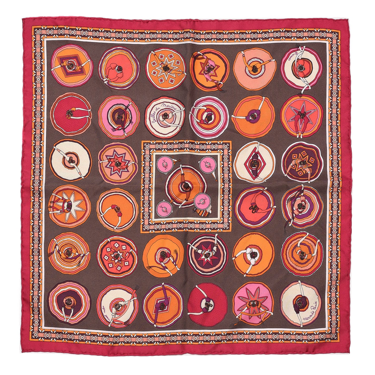 Silk Belles du Mexique Pocket Square