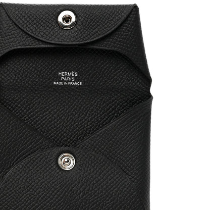 Hermes Epsom Bastia Coin Purse Black 5 of 7