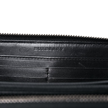Burberry Beat Check Large Ziggy Zip Around Wallet Black 6 of 15