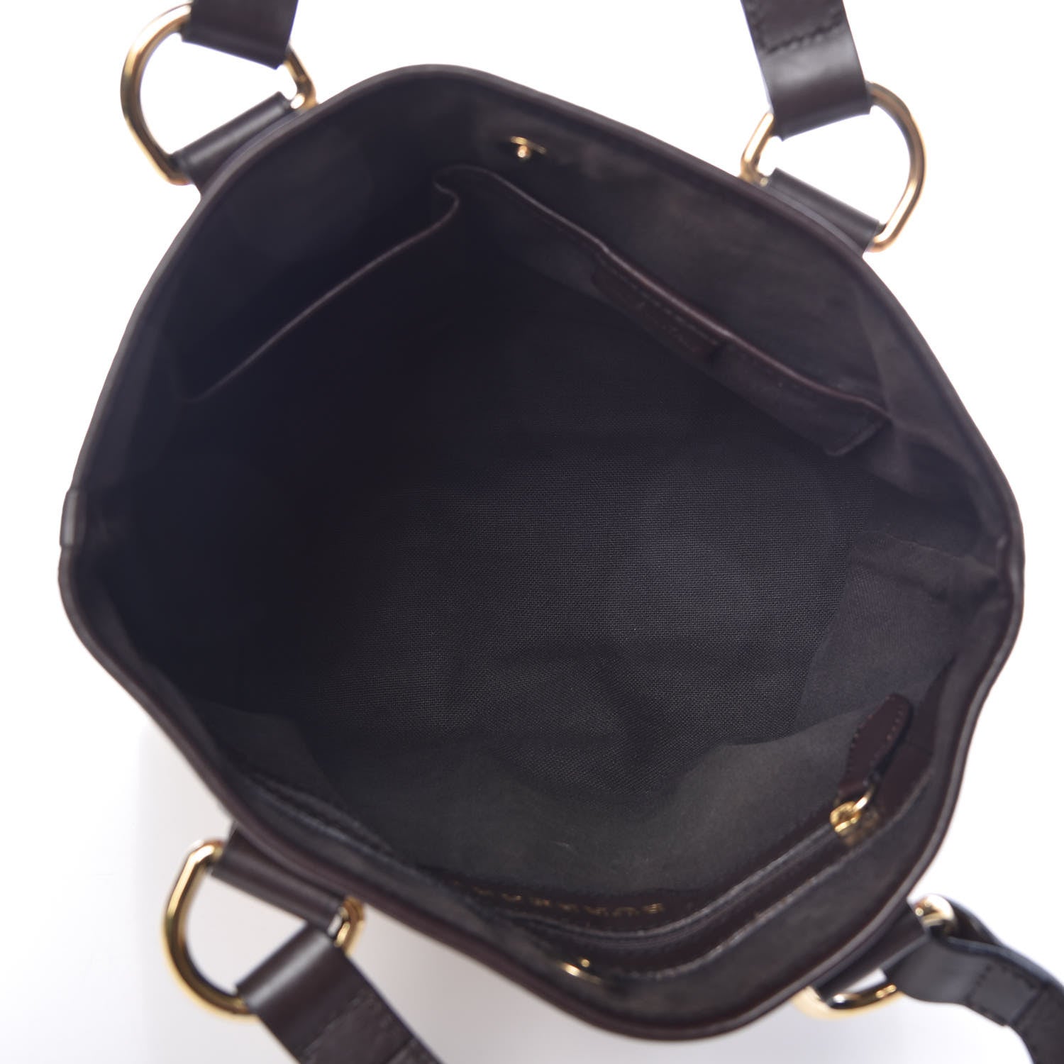 Burberry Haymarket Check Small Onslow Tote Chocolate 5 of 19