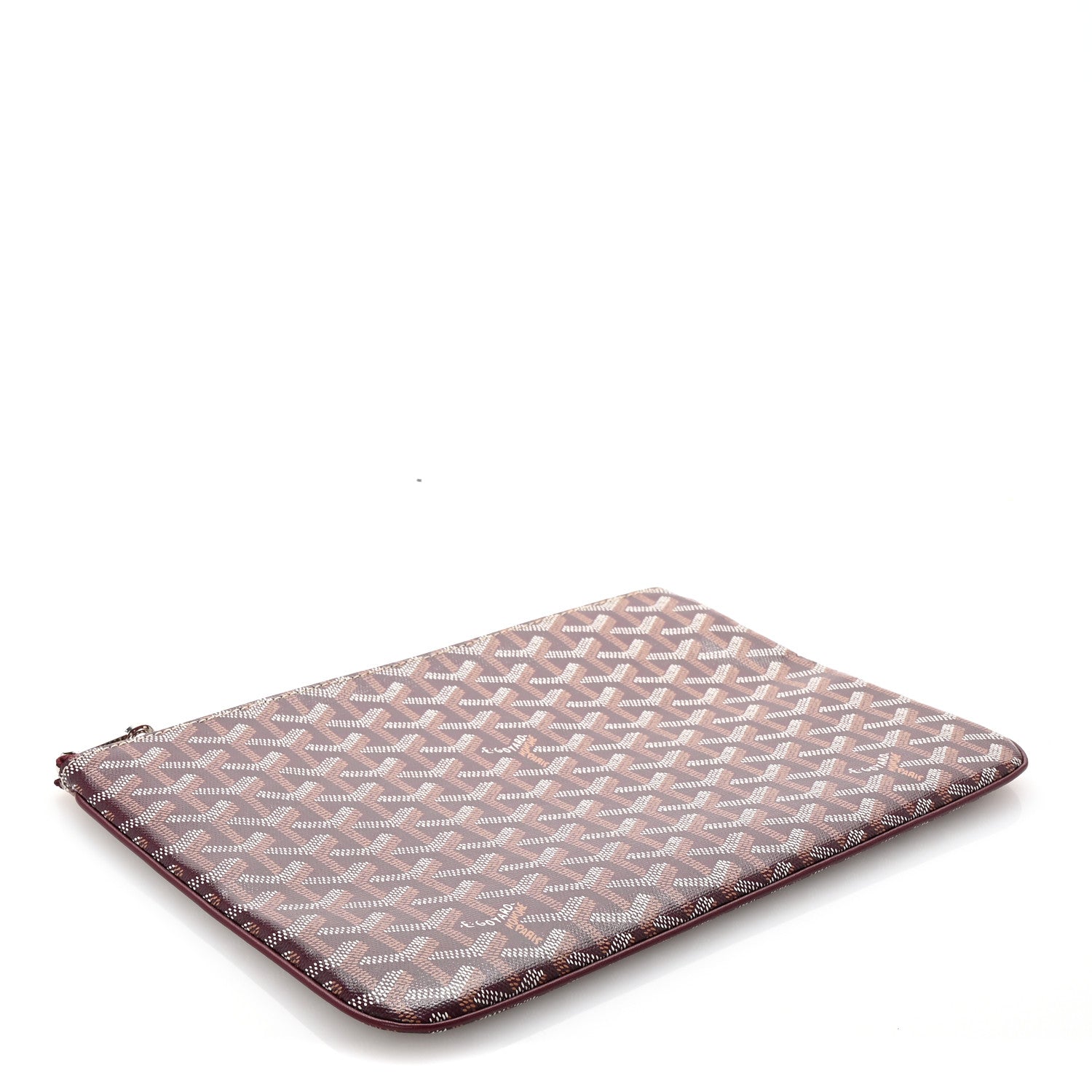 Goyard Goyardine Senat Pochette MM Burgundy 4 of 8