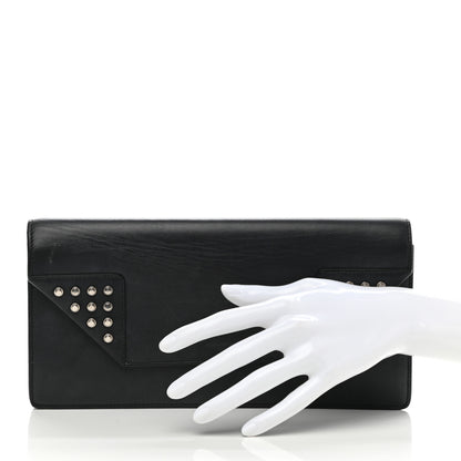 Saint Laurent Calfskin Studded Betty Clutch Black 2 of 13