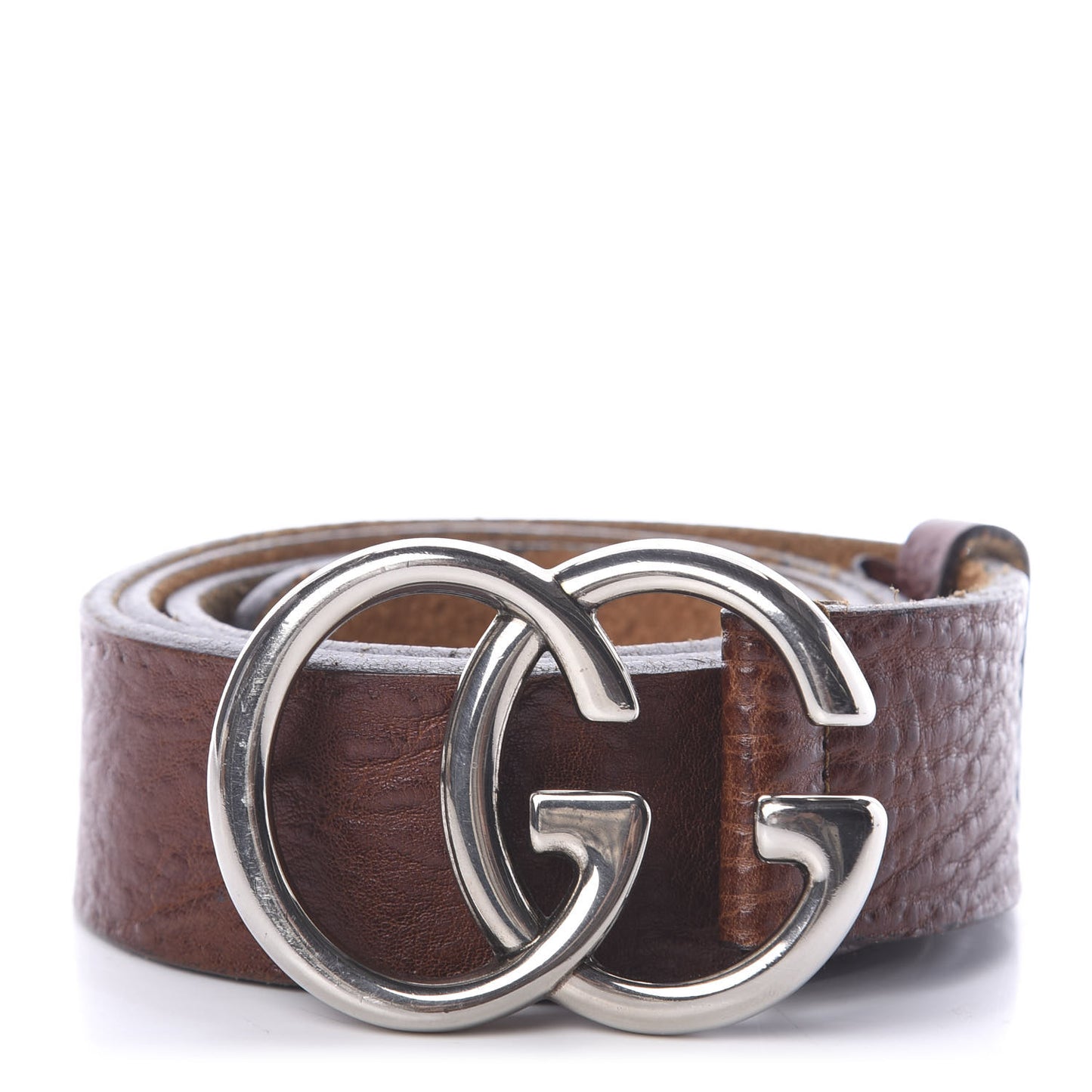 Calfskin Double G Belt 95 38 Dark Brown