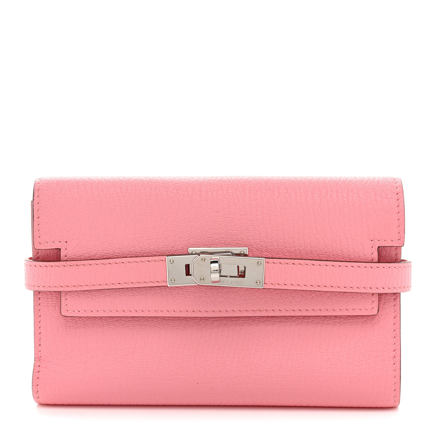 Hermes Chevre Mysore Medium Kelly Wallet Rose Confetti 1 of 9