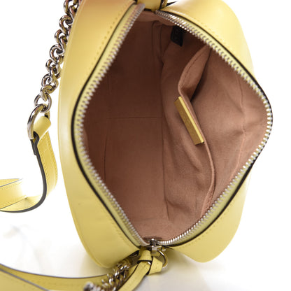 Gucci Calfskin Matelasse Mini GG Marmont Chain Shoulder Bag Banana 5 of 10