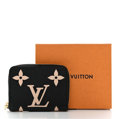Louis Vuitton Empreinte Monogram Giant Zippy Coin Purse Black Beige 7 of 7