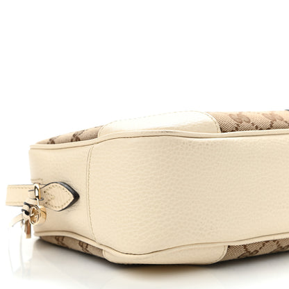 Gucci Monogram Dollar Calfskin Mini Bree Messenger Bag Beige Ebony Avoire 9 of 14