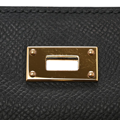Hermes Epsom Kelly Longue Wallet Black 10 of 11