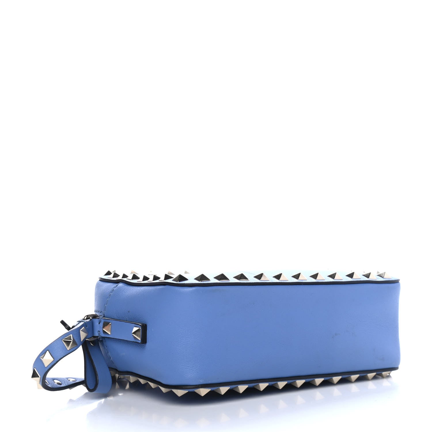 Valentino Garavani Calfskin Rockstud Camera Crossbody Bag Light Blue 3 of 4