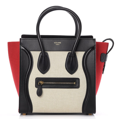 Celine Textile Smooth Calfskin Micro Luggage Multicolor 1 of 7