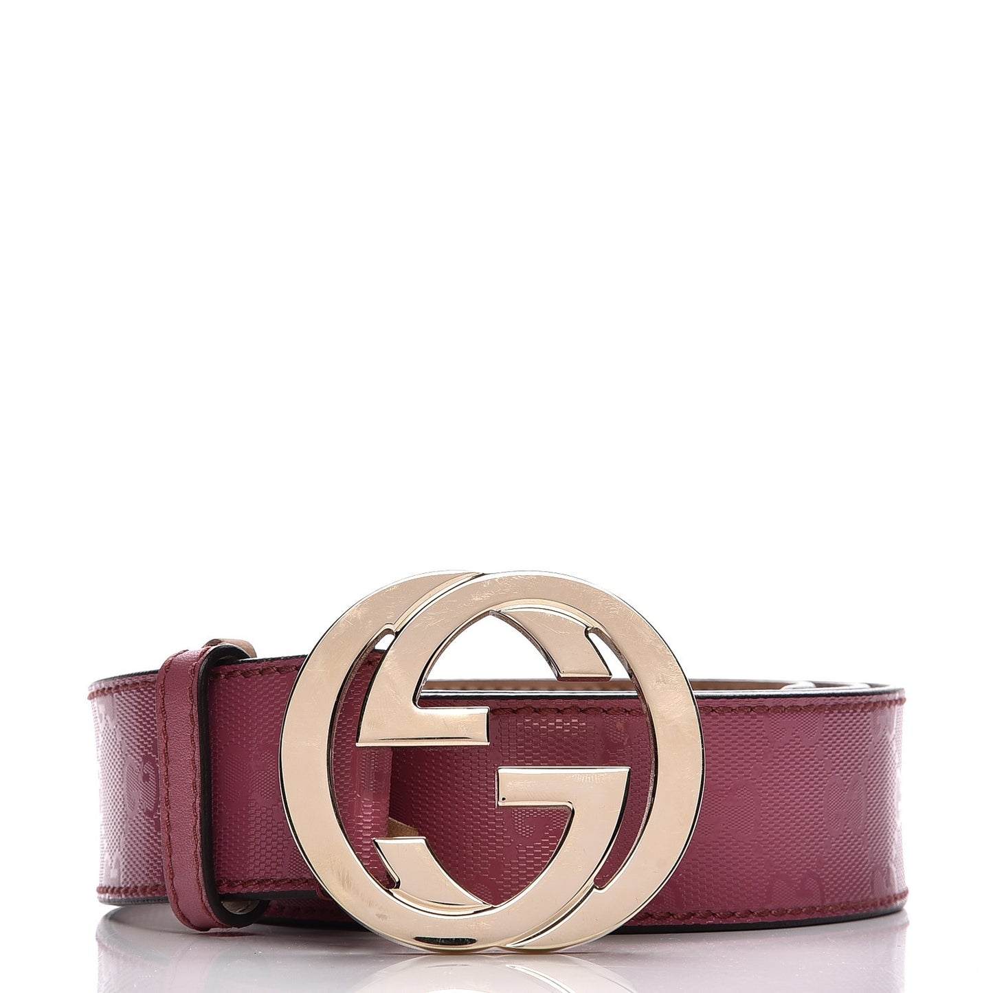 Imprime Monogram Interlocking G Belt 100 40 Rose Blush