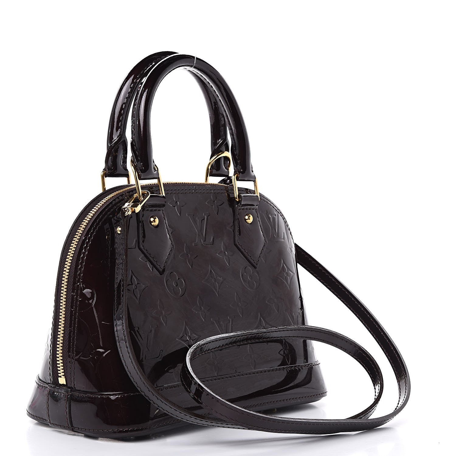Louis Vuitton Vernis Alma BB Amarante 3 of 8