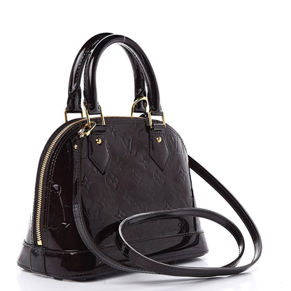 Louis Vuitton Vernis Alma BB Amarante 3 of 8