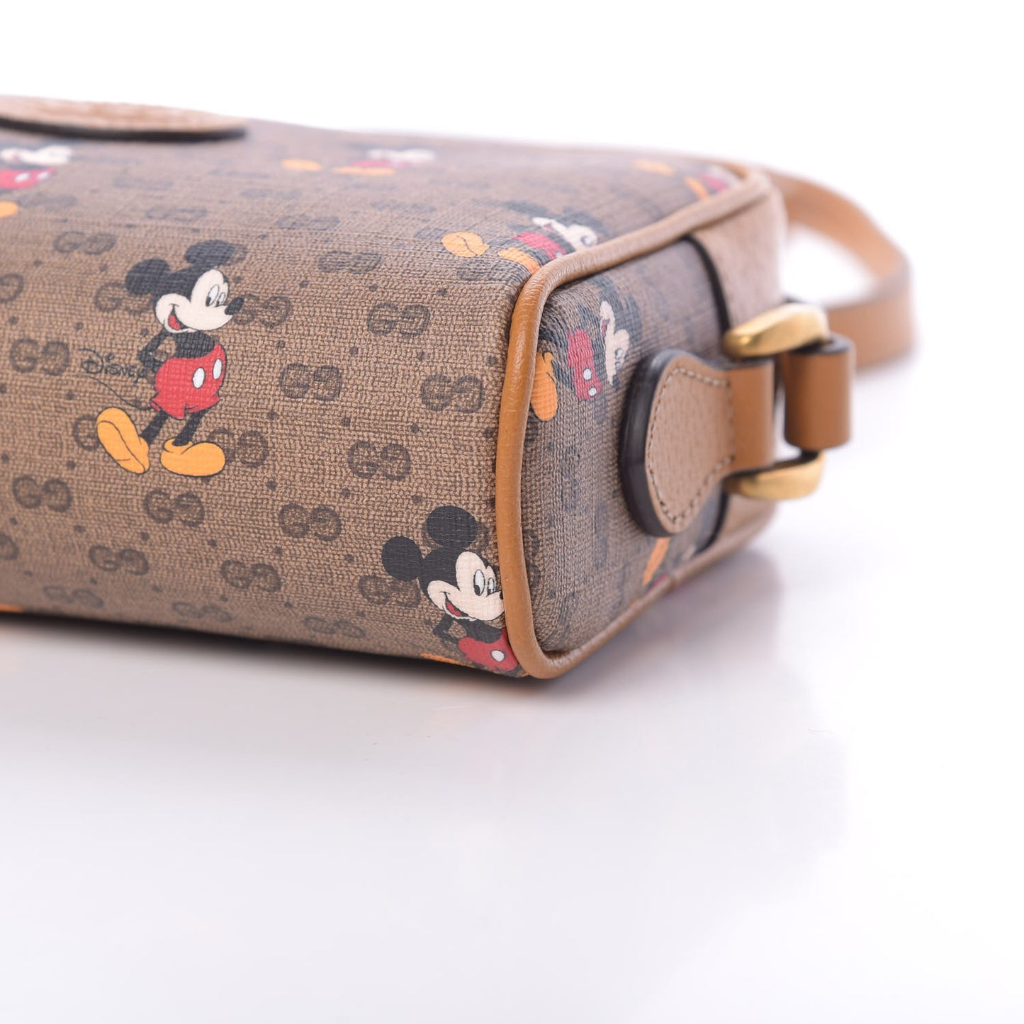 X DISNEY Mini Vintage GG Supreme Monogram Mickey Mouse Shoulder Bag Beige Vintage Sun Oil