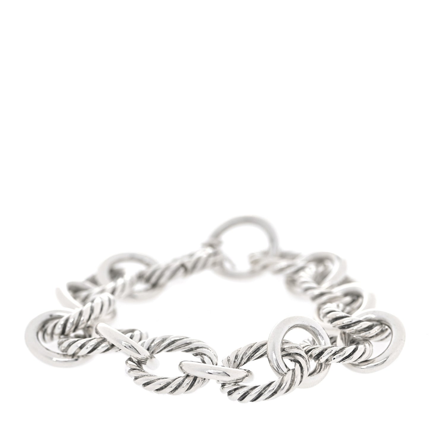 Sterling Silver 12mm Large Oval Link Bracelet
