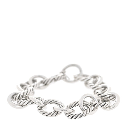 David Yurman Sterling Silver 12mm Large Oval Link Bracelet 1 of 6