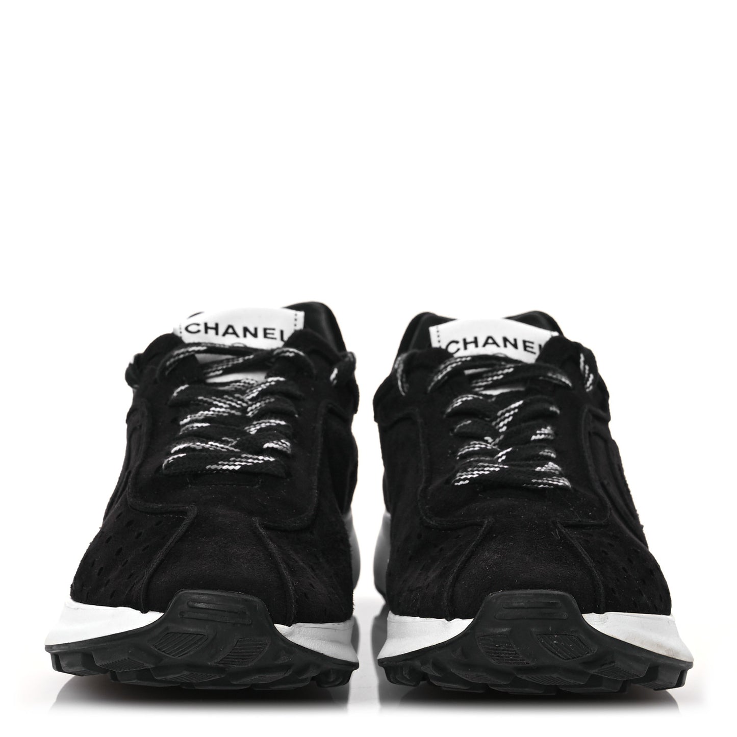 Suede Goatskin CC Sneakers 39 Black