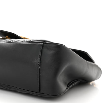 Gucci Calfskin Matelasse Large GG Marmont Shoulder Bag Black 10 of 11