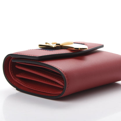 Gucci Calfskin Sylvie Wallet Hibiscus Red 5 of 9