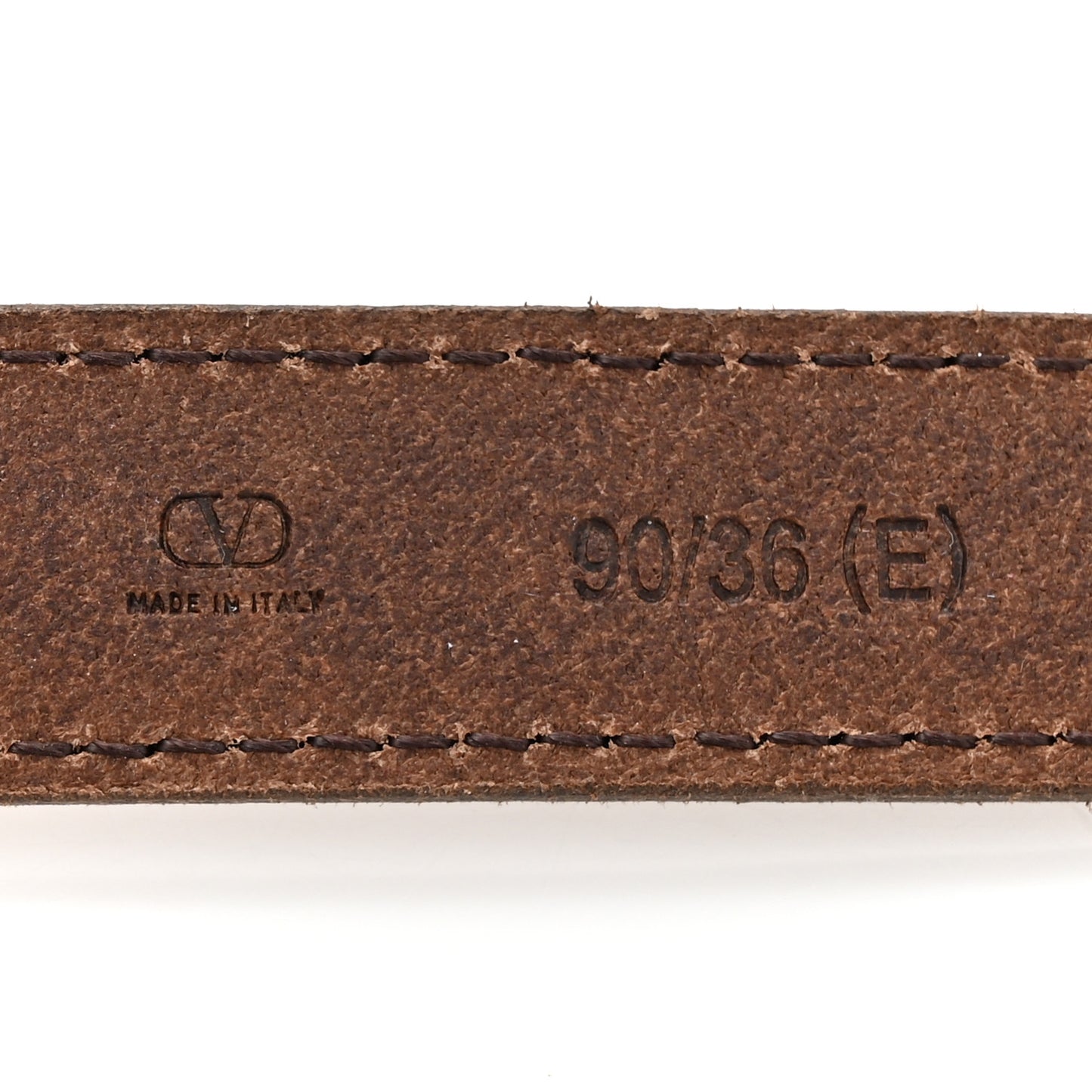 Calfskin Vlogo Signature 20mm Belt 90 36 Chocolate