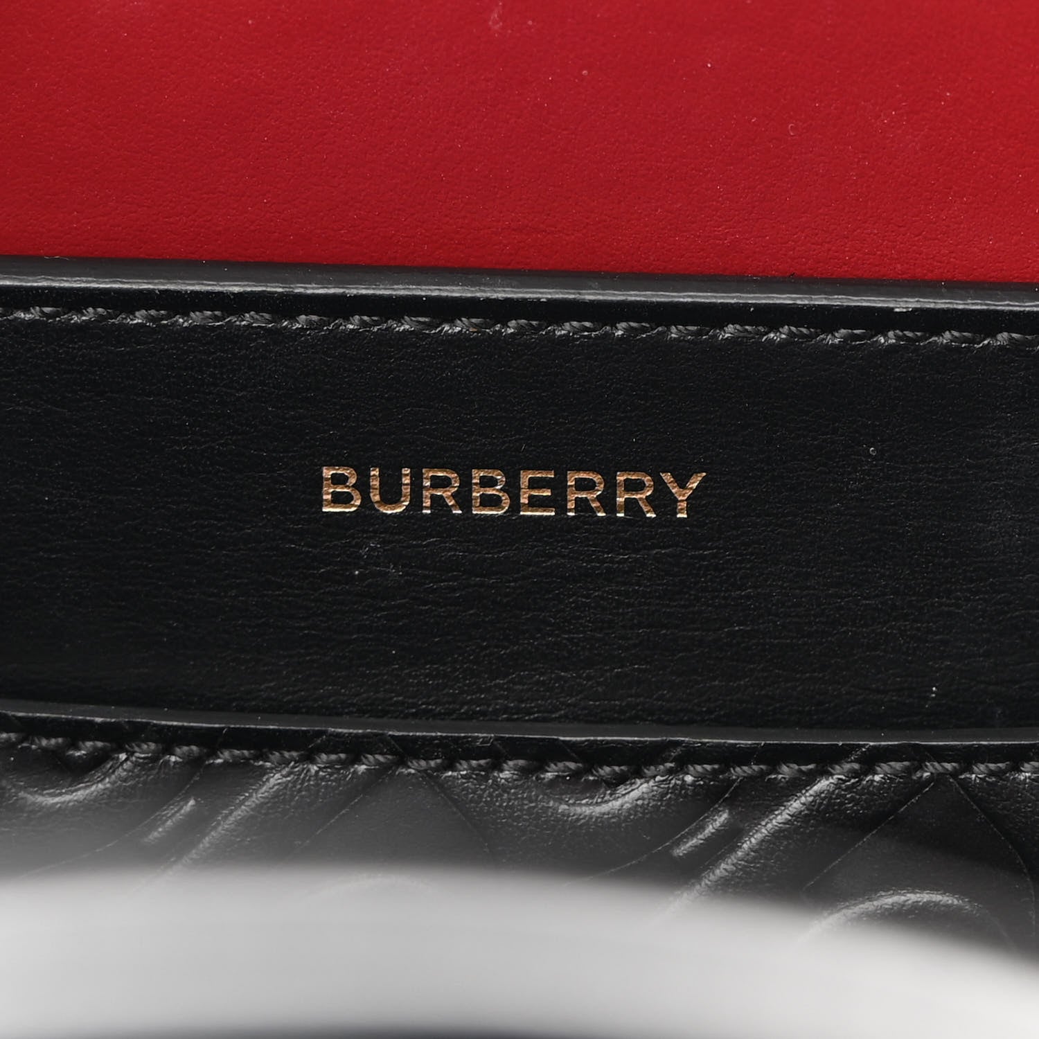Burberry Calfskin Embossed Monogram Small Belt Bag Black 6 of 10
