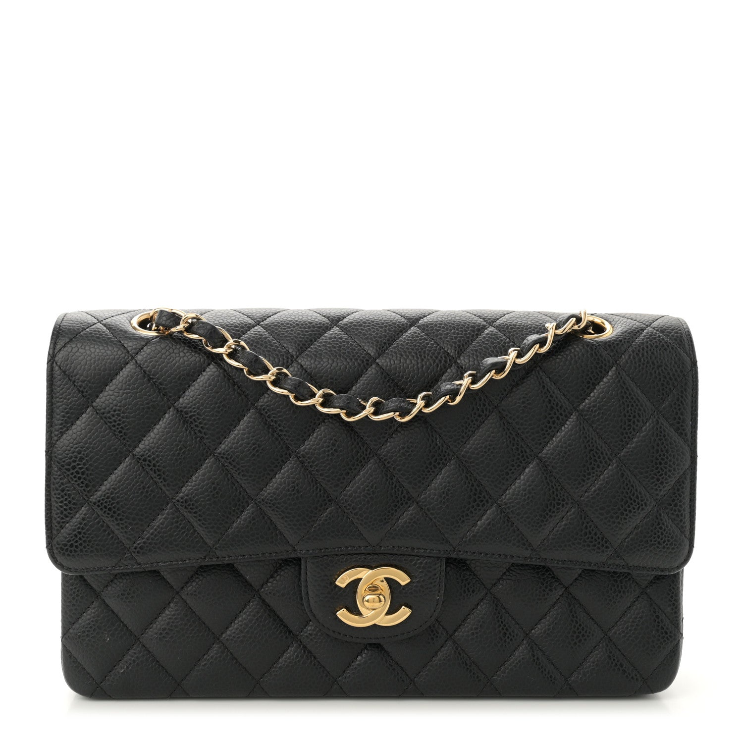 Chanel Caviar Quilted Medium Double Flap Black 1 of 11