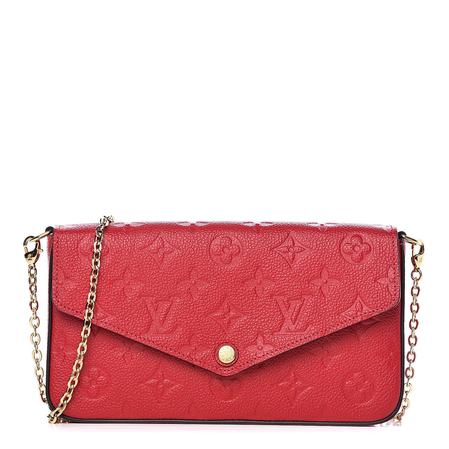 Empreinte Pochette Felicie Chain Wallet Cherry