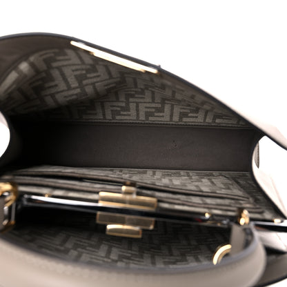 Fendi Vitello Seta Chenille FF Medium Peekaboo I SEE U Satchel Tortora Nuvola 6 of 11