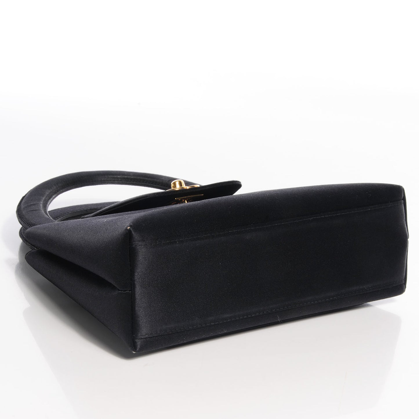 Satin Evening Bag Black