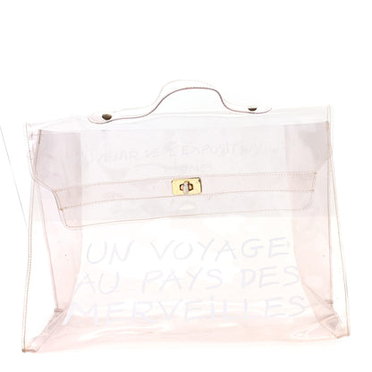 Hermes Vinyl Souvenir De L'Exposition Kelly Transparent 1 of 9