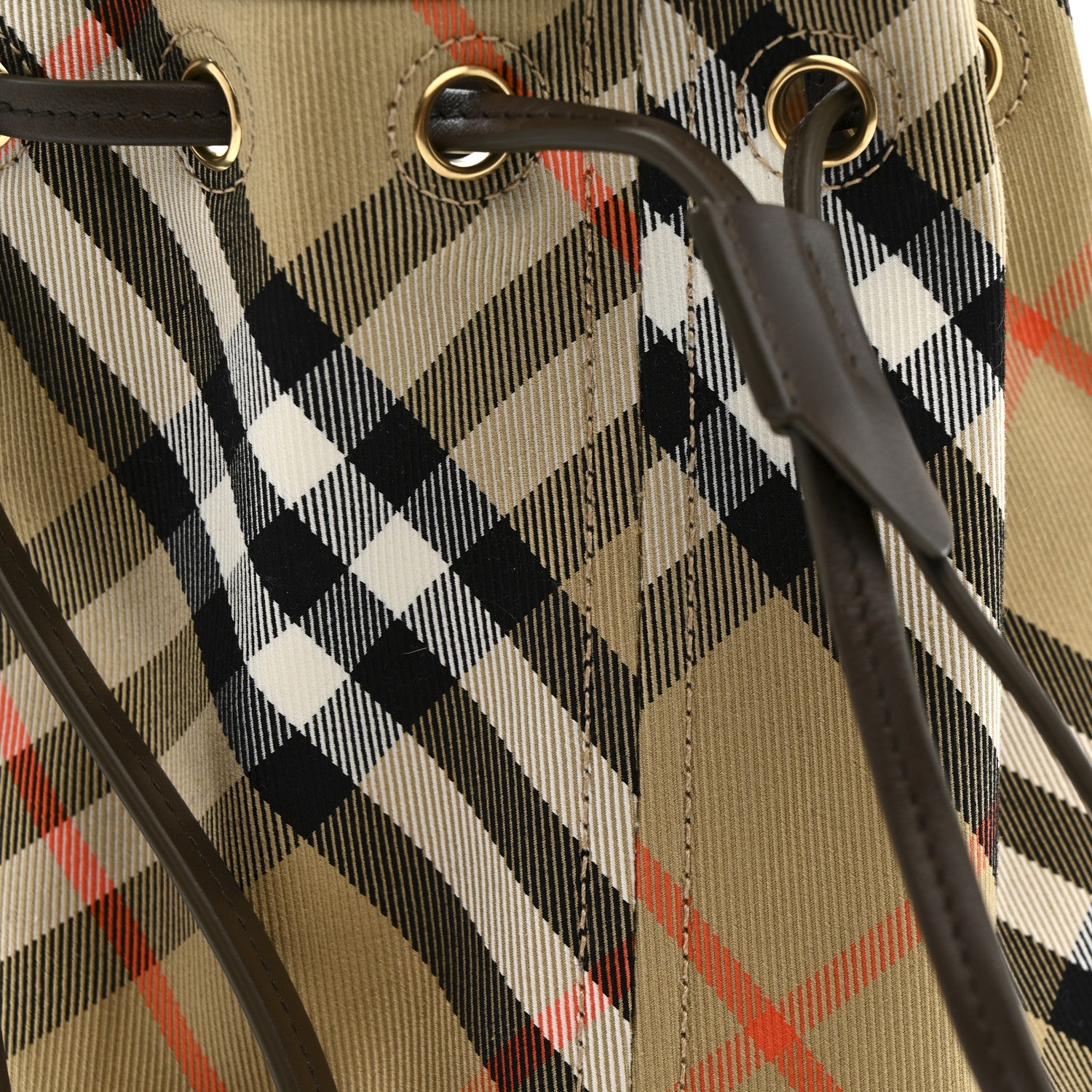 Burberry Check Mini Drawstring Pouch Sand 9 of 12