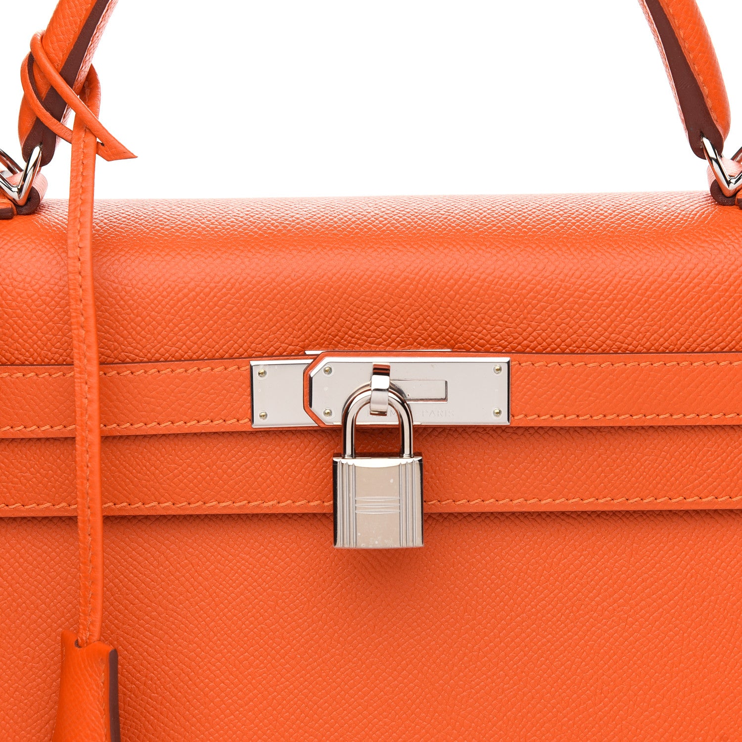 Hermes Epsom Kelly Sellier 32 Orange 7 of 10