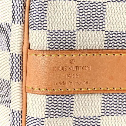 Louis Vuitton Damier Azur Keepall Bandouliere 55 7 of 11