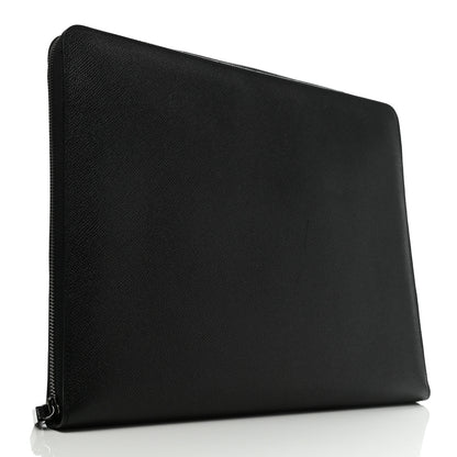 Burberry Grainy Calfskin Document Case Black 3 of 7