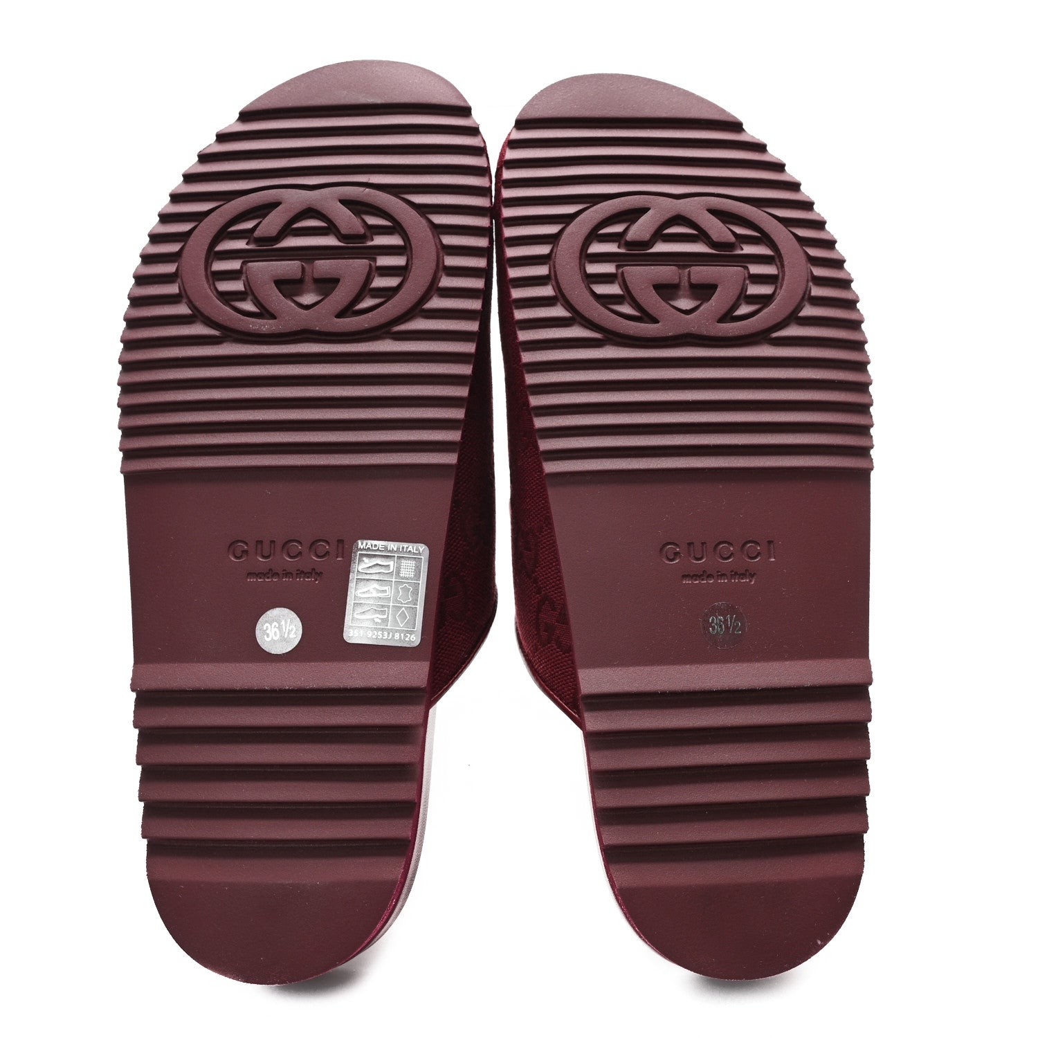 Gucci GG Supreme Monogram Womens Horsebit Slippers 36.5 Rosso Ancora 6 of 11