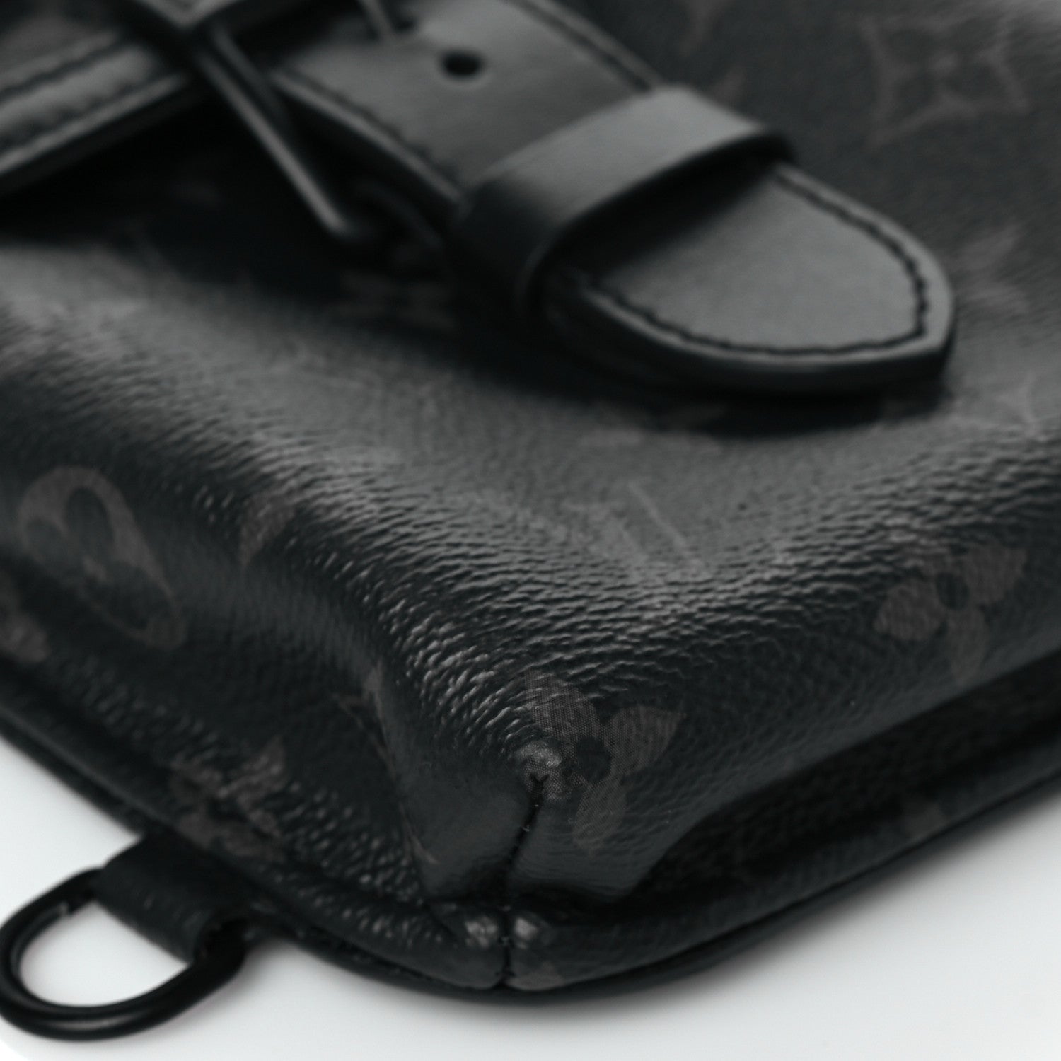 Louis Vuitton Monogram Eclipse Saumur Slingbag Black 8 of 9