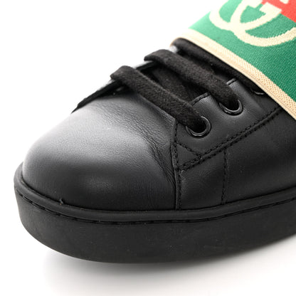 Gucci Calfskin Web Interlocking G Mens Ace Sneakers 9 Black 10 of 15
