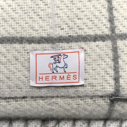 Hermes Wool Cashmere Avalon Cabriole Pillow Gris Perle 2 of 4