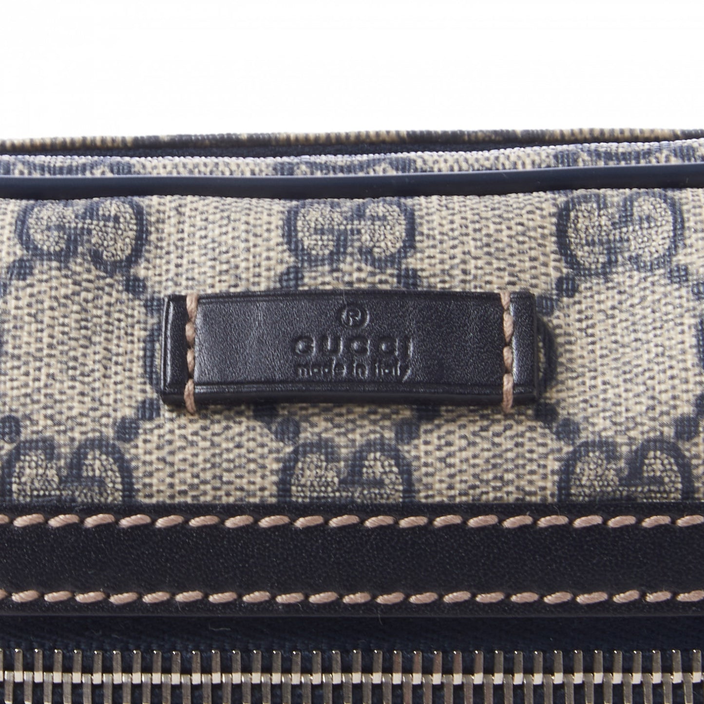 GG Plus Monogram Small Shoulder Bag Navy