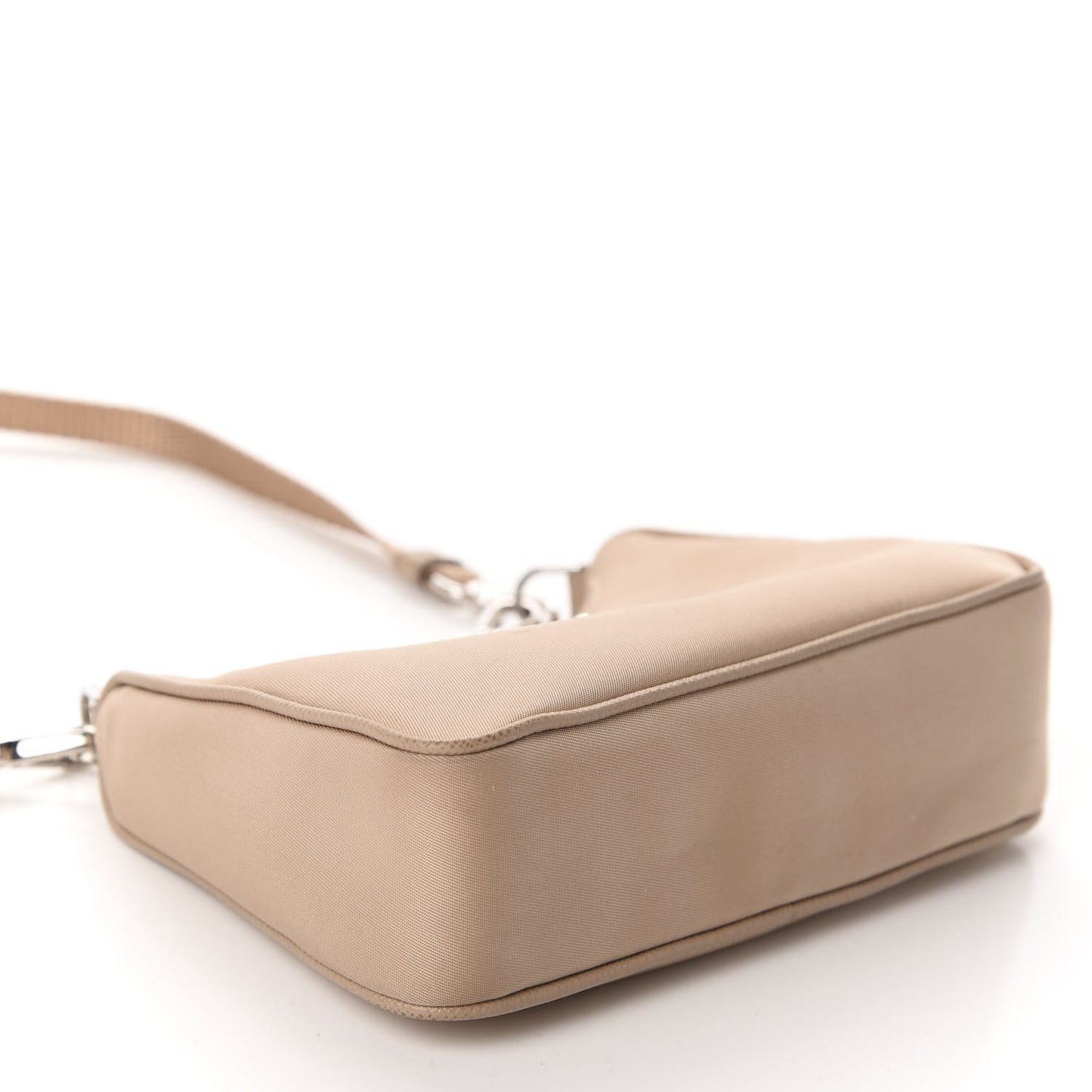 Tessuto Nylon Saffiano Mini Re-Edition 2000 Shoulder Bag Cammeo