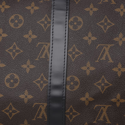 Louis Vuitton Monogram Macassar Keepall Bandouliere 45 10 of 10
